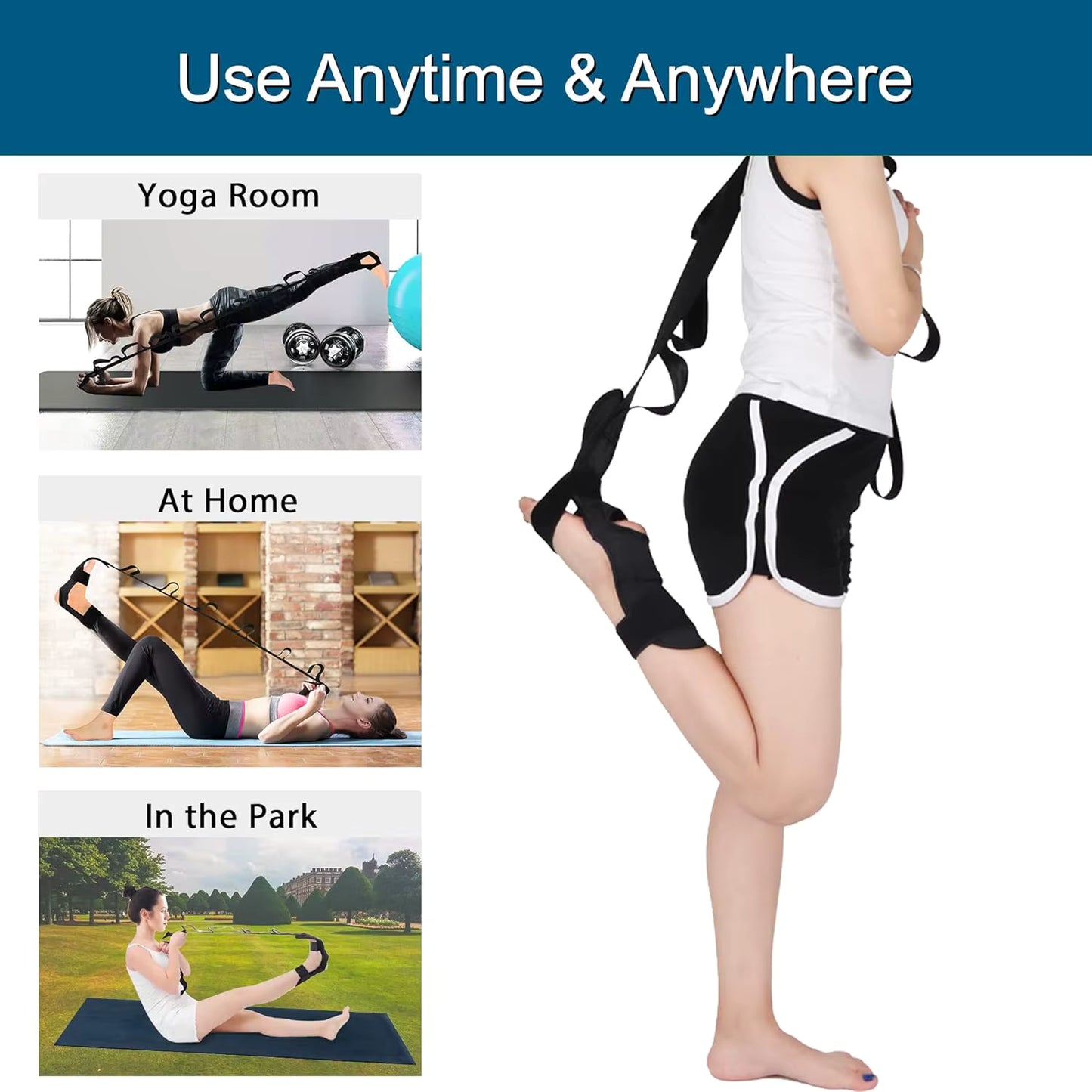 Multi Length Yoga Stretching Band