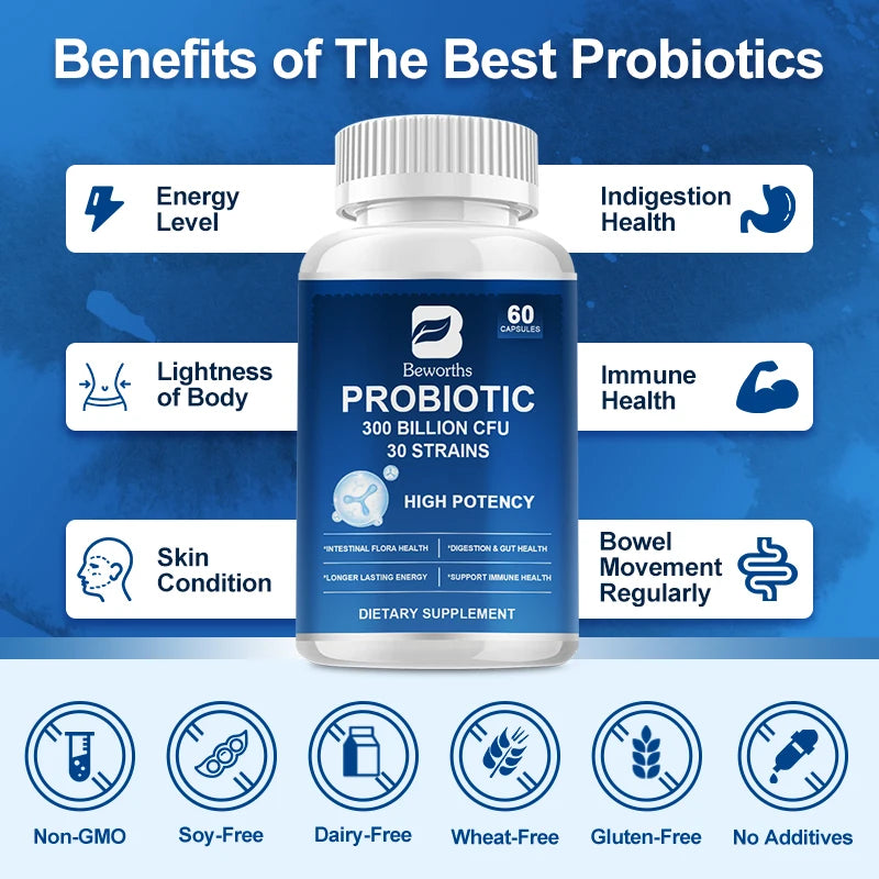 300 Billion CFU Probiotic Supplement