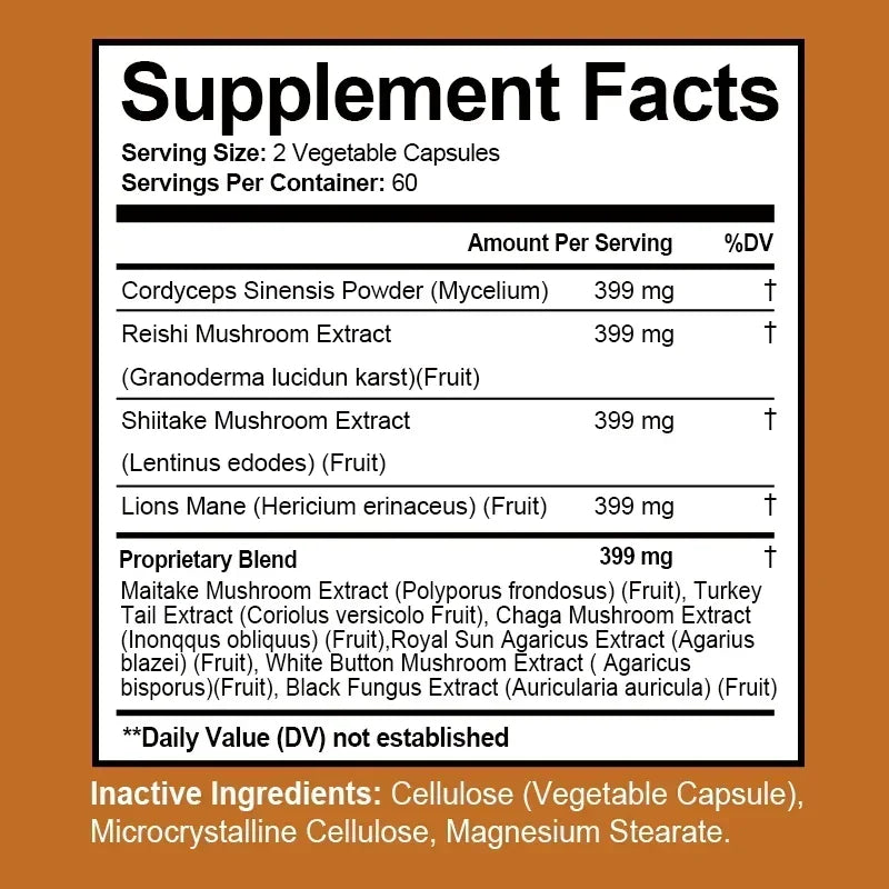 Multi-Mushroom Physical & Cognitive Enhancer