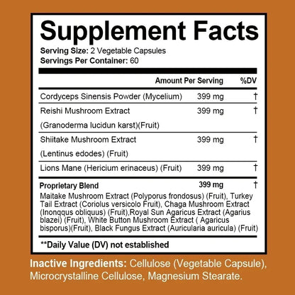 Multi-Mushroom Physical & Cognitive Enhancer