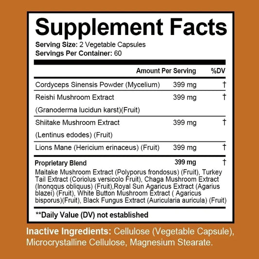Multi-Mushroom Physical & Cognitive Enhancer
