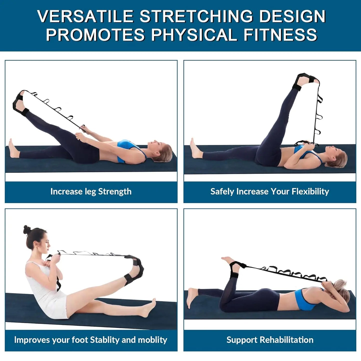 Multi Length Yoga Stretching Band
